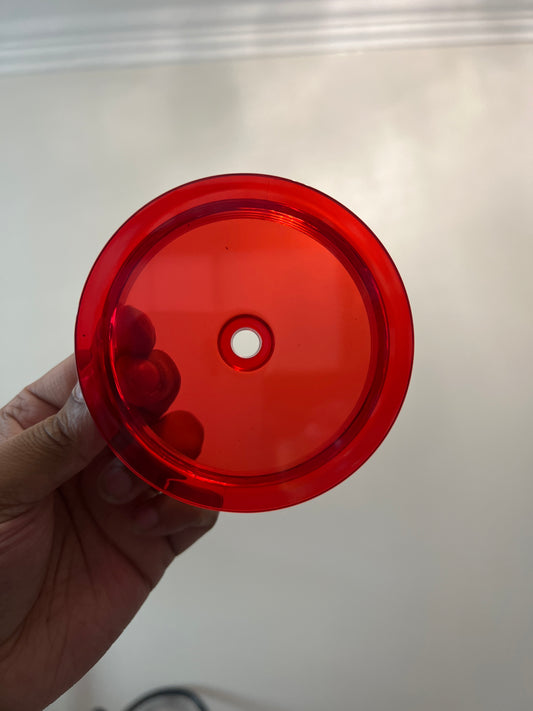 Coloured Acrylic Lid + Matching Straw - 24oz Snow-globes