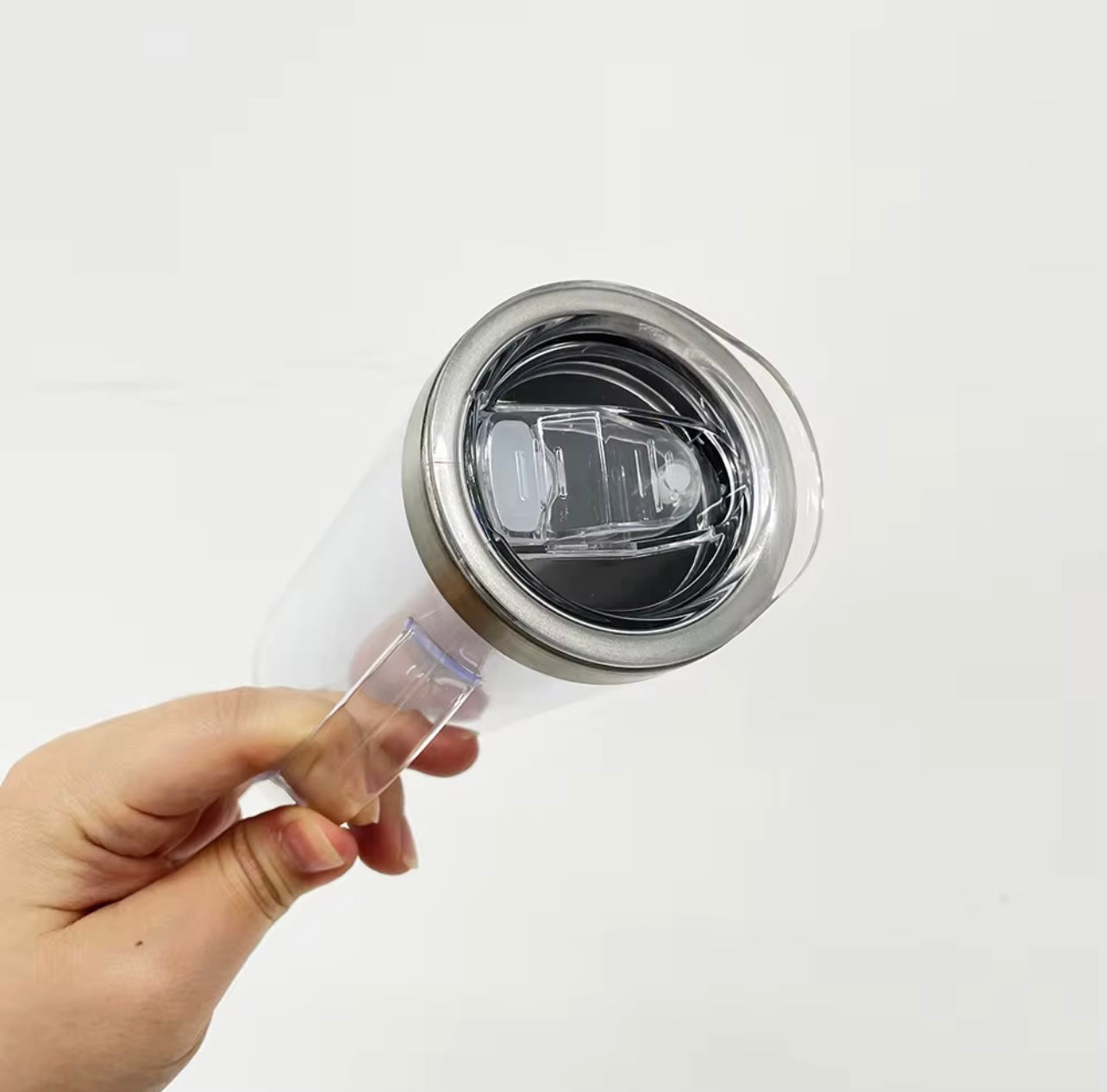 Custom Stainless Steel Snowglobe with handle