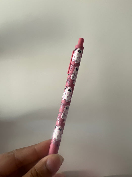 Ghost + Bows Refillable Glitter Pen
