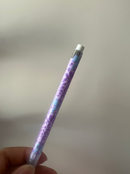 Purple Bows Refillable Pencil