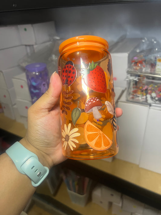 Summer Inspired Glass Tumbler