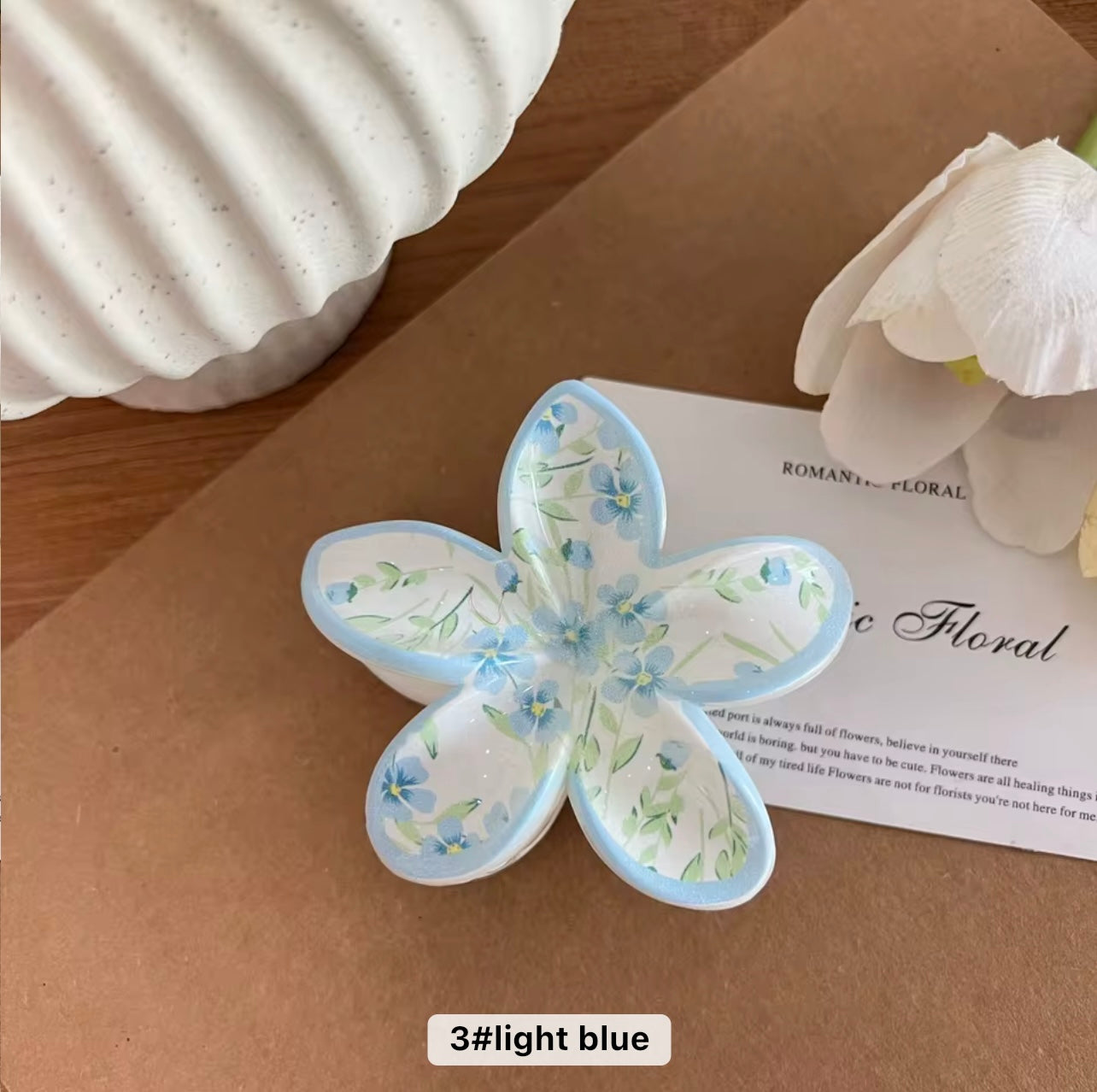 Patterned Flower Clip