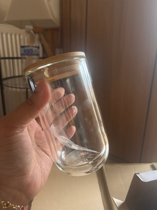 Custom Curved GLASS Snow Globe