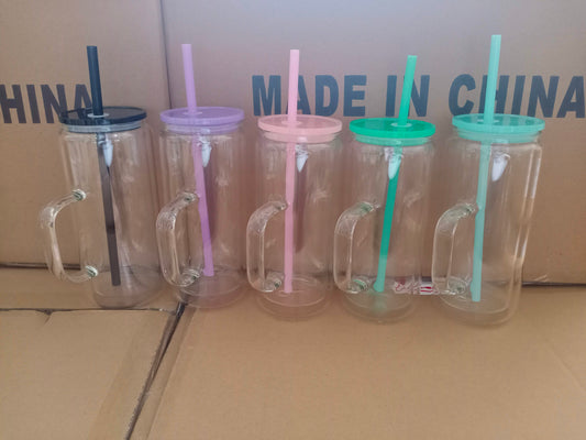 Blank 15oz Glass Snowglobe with Handle