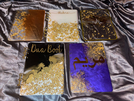 Custom A5 refillable notebook/journal | personalise| name/initial | any colour| gift | birthday| ramadan | Eid | dua book | wedding planner