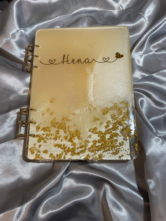 Custom A5 refillable notebook/journal | personalise| name/initial | any colour| gift | birthday| ramadan | Eid | dua book | wedding planner