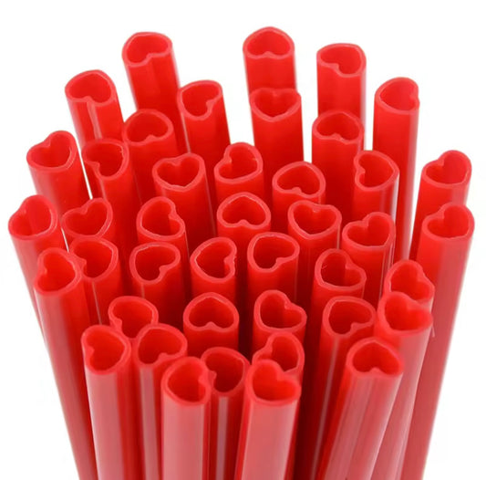 Heart Shaped Straws