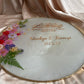 Round Floral Ring Plate | Wedding Plate | Nikkah Plate