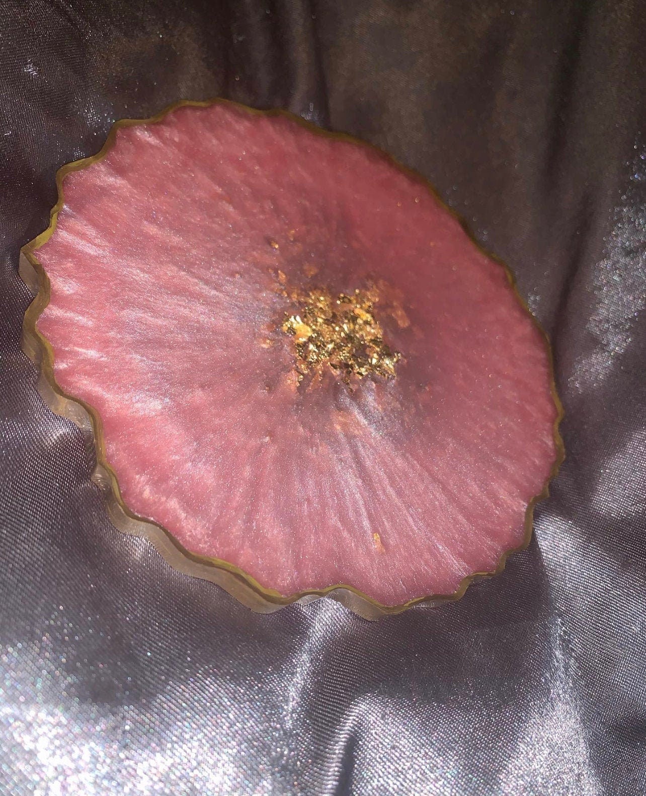 Custom handmade geode coaster | any colour | personalise | name/initial | luxury home decor | gift | Mother’s Day | birthday | beautiful