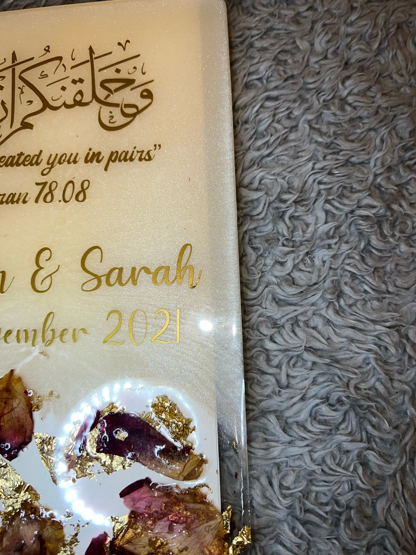 Custom Wedding Guestbook | Nikkah | Scrapbook | Marriage | Bride | Groom | Resin | Name | Couple | Gift | Personalised  | Journal