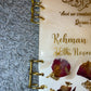 Custom Wedding Guestbook | Nikkah | Scrapbook | Marriage | Bride | Groom | Resin | Name | Couple | Gift | Personalised  | Journal